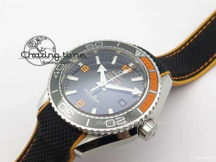 0109 Thermal 2016 Planet Ocean 45mm SS JHF Black Dial On Nylon Strap A 8245